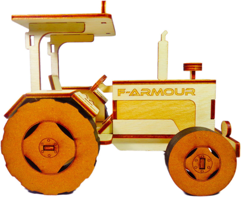 3d wooden tractor puzzle