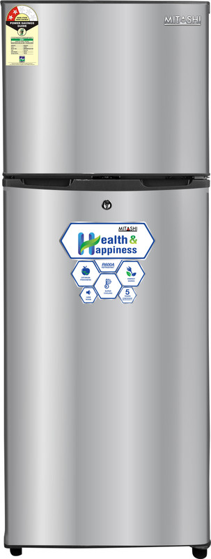 Mitashi 145 L Direct Cool Double Door 2 Star Refrigerator(Silver, MiRFDDP2S145v20) RS.17990 (31.00% Off) - Flipkart