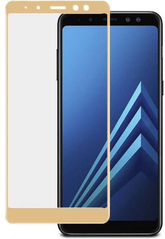 mobilive Edge To Edge Tempered Glass for Samsung Galaxy A9 Pro Gold(Pack of 1)