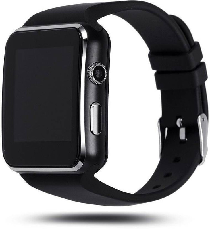 avsans x-6 black black Smartwatch(Black Strap free size)