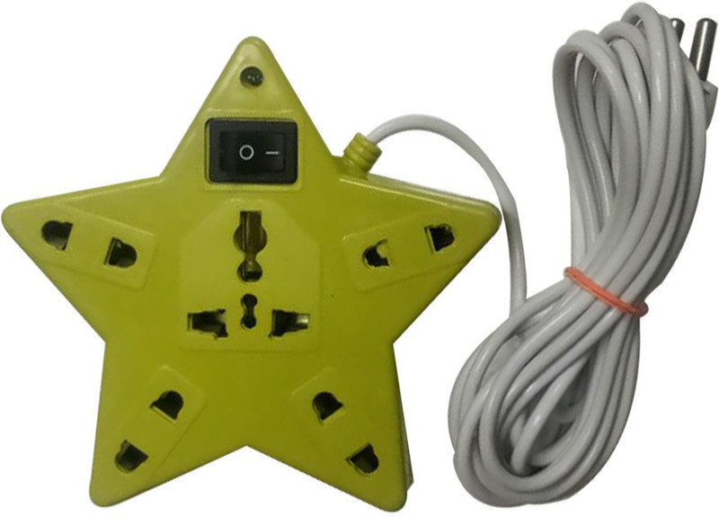 Bluerider BR_039 5 Socket Surge Protector(Yellow)