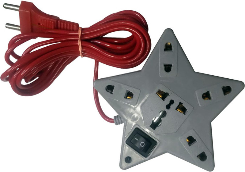 Bluerider BR_009 5 Socket Surge Protector(Grey)