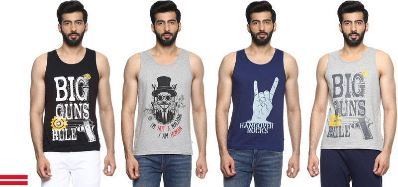 Billion Perfect Fit Men Vest(Pack of 4)