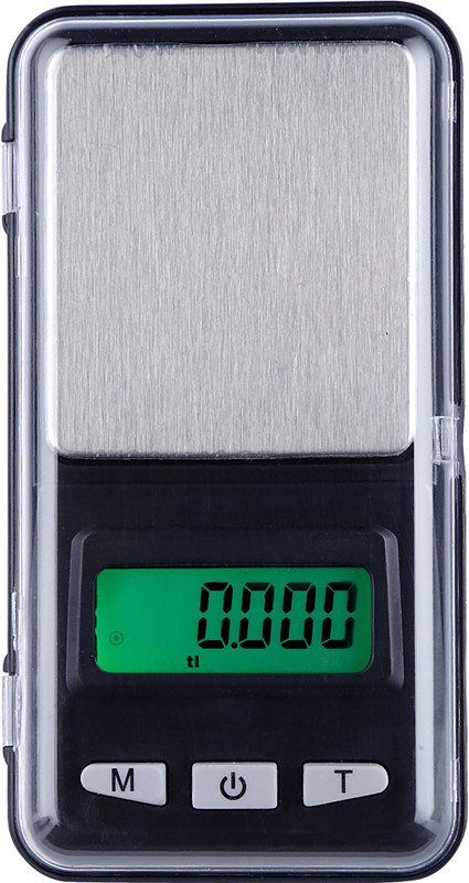 Atom MH Professional Mini Digital LCD Display Scale With Transperent Cover for Home,School,Office,Kitchen,Factory & Anywhere in Between ,Capacity 200 gm Weighing Scale(Silver & Black)