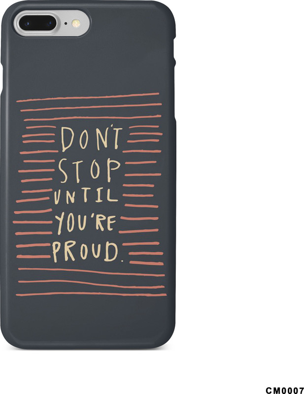 caseloon Back Cover for Apple iPhone 7 Plus(Black, 3D Case)