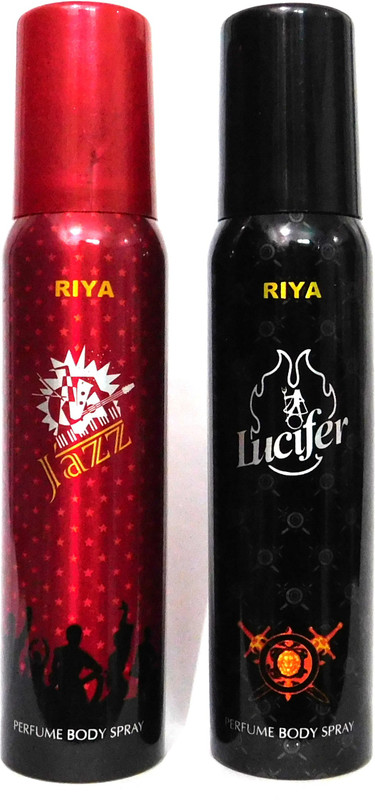 Riya JAZZ AND LUCIFER Perfume Body Spray  -  For Men & Women(240 ml, Pack of 2)