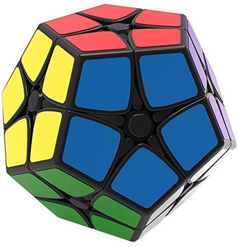 willking 2X2 Dodecahedron Speed Puzzle Cube - Smooth Turning 12 Sides Magic Cube For Kids,Black(1 Pieces)