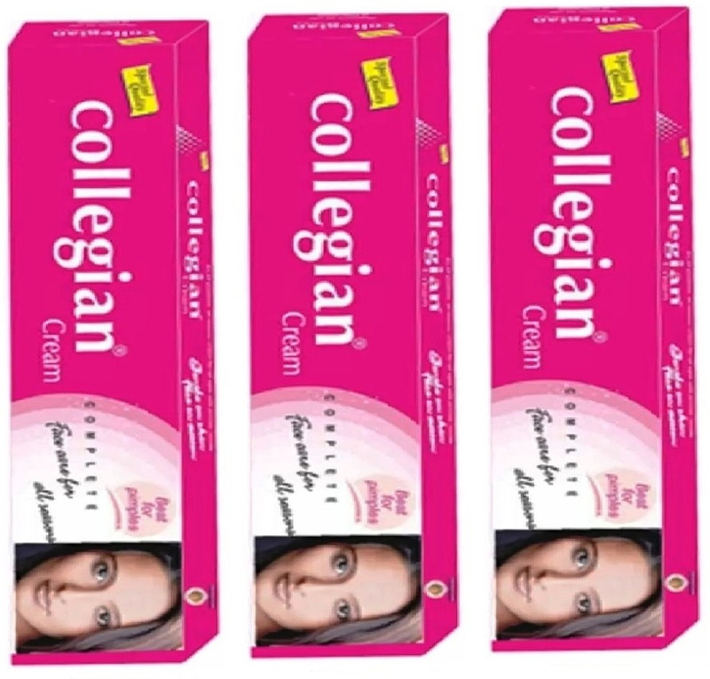 collegian fairness & whitening cream 20g packof 3(60 g)