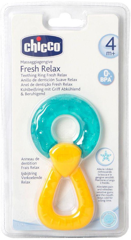 Chicco Fresh Relax 4m + Teether Soothes the gums keeping the cold for a long time Teether(Multicolor)