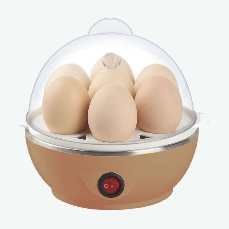 Mezire MEC21 Electric Egg Boiler Stainless Steel Electric 7 Egg Boiler with Poacher and Steamer Cooker (Multicolour) Egg Cooker(7 Eggs)