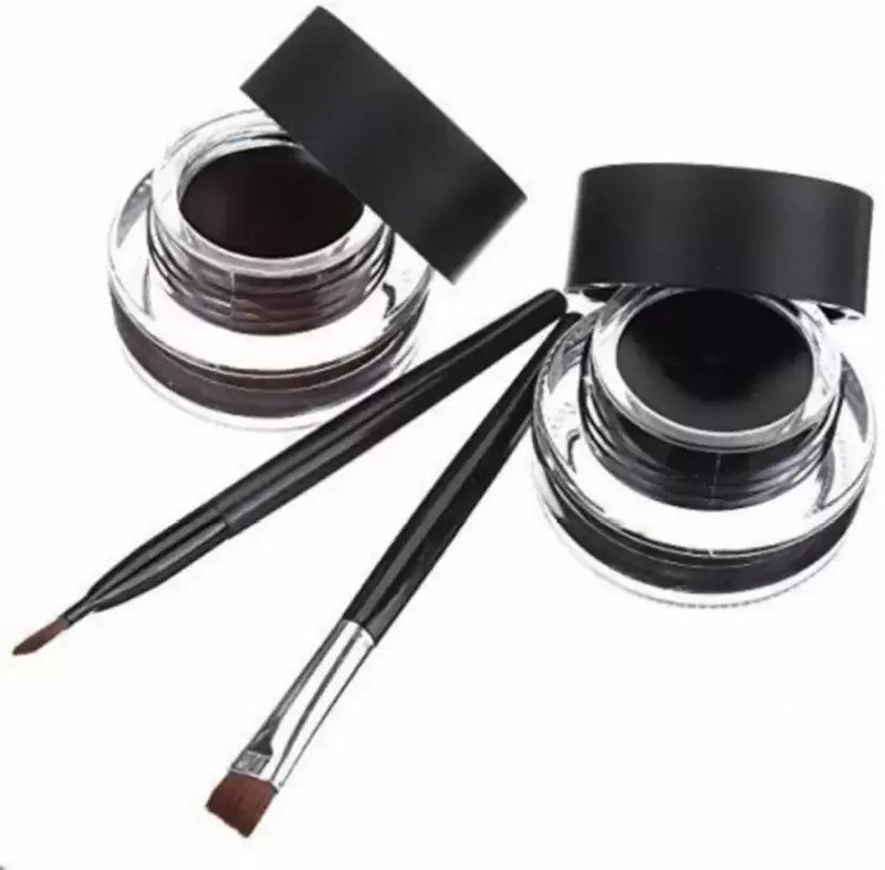 hich 2 eyeliner WaterProof Black and brown Eyeliner 6 g(Brown, Black)