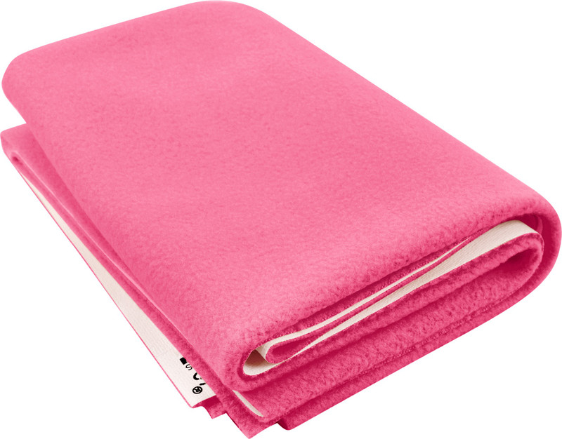 polka tots Velvet Baby Bed Protecting Mat(Pink, Small)