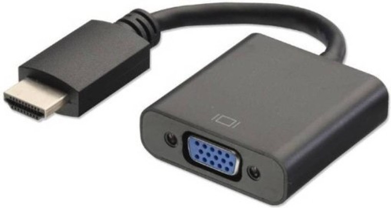 HOC TV-out Cable OIT_525O HDMI to VGA Cable compatible for laptop/PC/TV/Tablet/Projector/Xbox(Multicolor, For Computer)