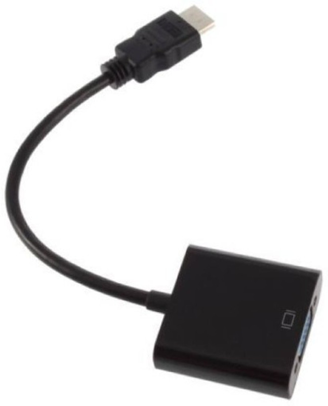 ROAR TV-out Cable ITI_555I HDMI to VGA Cable compatible for laptop/PC/TV/Tablet/Projector/Xbox(Black, For Computer)