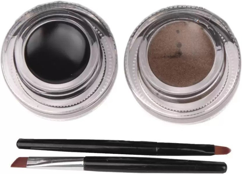 hich 2 eyeliner SMUDGE PROOF GEL EYE LINER BROWN AND BLACK 6 g(Brown, Black)