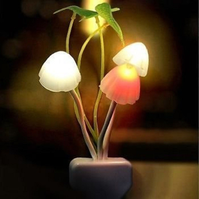 smart matto Sensor Operated On Off Color Changeable Led Mushroom Night Lamp(11, Multicolor)