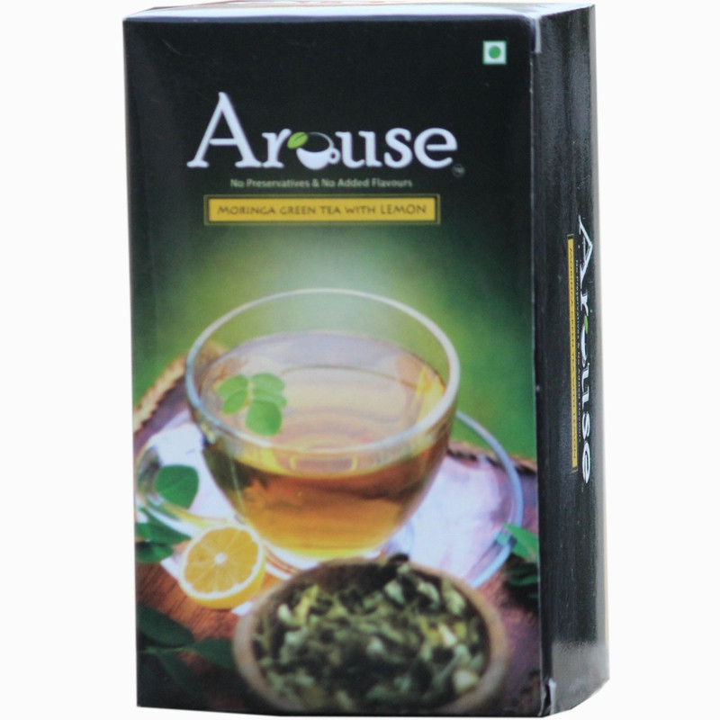 AROUSE Moringa green tea with lemon Herbal Tea Bags Box(30 g)