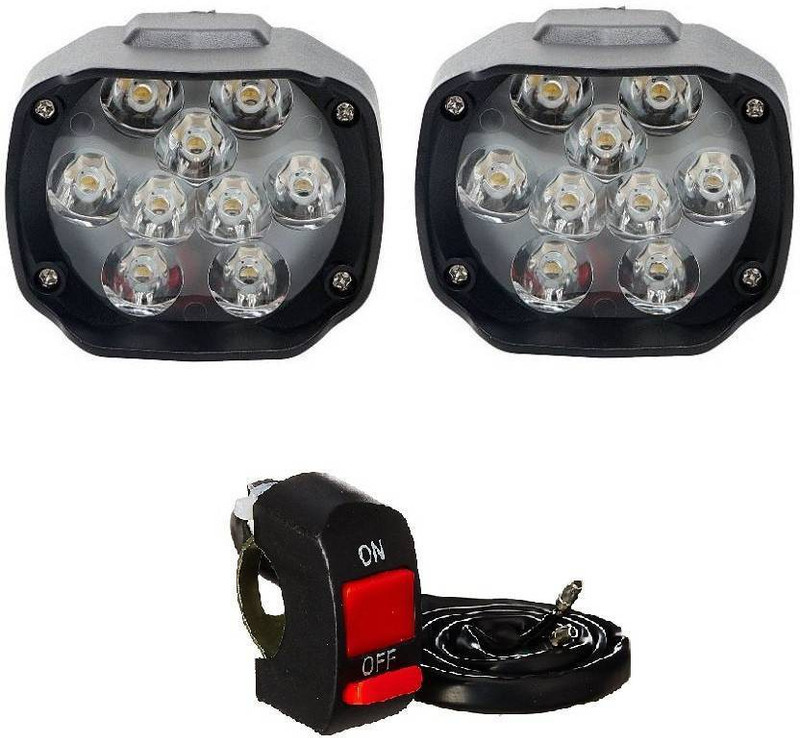 MOTOFLY Shilan 9 9 led Fog Lamp Car, Motorbike LED (12 V, 55 W)(Universal For Car, Pack of 2)