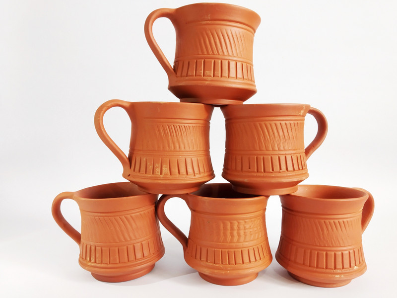spk SPK Terracotta(Brown, Pack of 6)