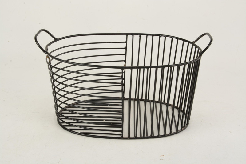 rrshandicrafts Royallifestylee STURE BREAD BASKET Iron Fruit & Vegetable Basket(Black)
