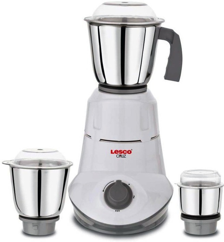Lesco Cruz 650 Watt Mixer Grinder with 3 Steel Jars LMG651 Mixer Juicer Jar(1.5 L) Lesco Cruz 650 Watt Mixer Grinder with 3 Steel Jars LMG651 Mixer Juicer Jar(1.5 L)