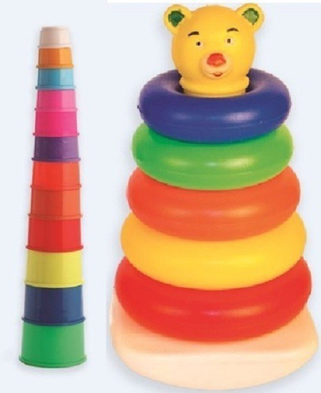 Nabhya Stacking Toys for Kids (Combo of 2 Toys)(Multicolor)