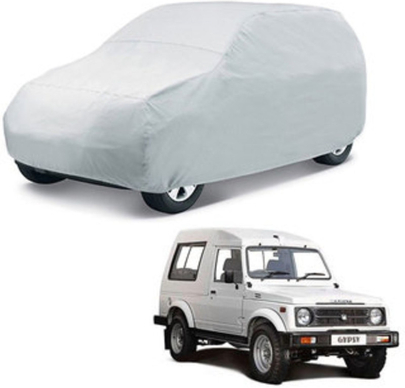 tgp group Car Cover For Maruti Suzuki Gypsy (Without Mirror Pockets)(Silver)