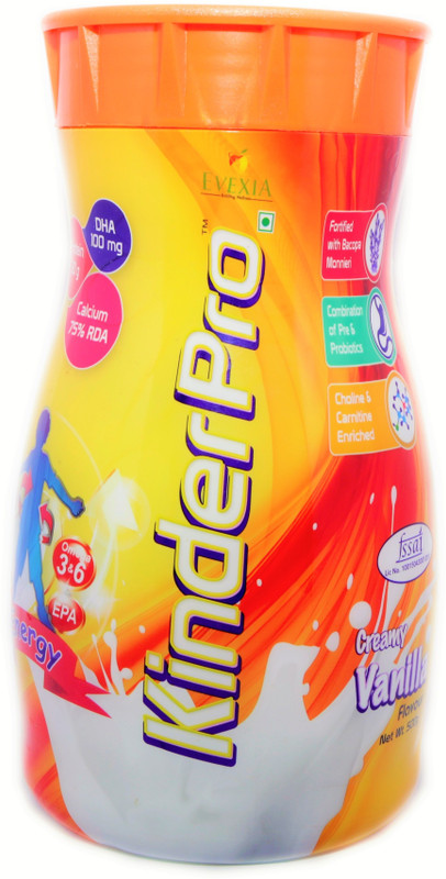 evexia KinderPro Energy Drink For Kids Creamy Vanilla(500 g)