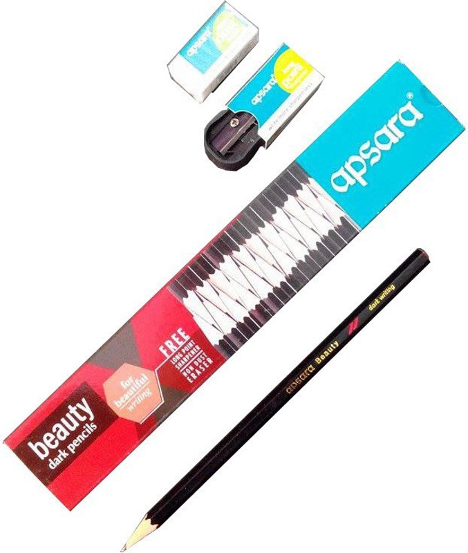 Apsara Beauty Pencil(Set of 10, Black)