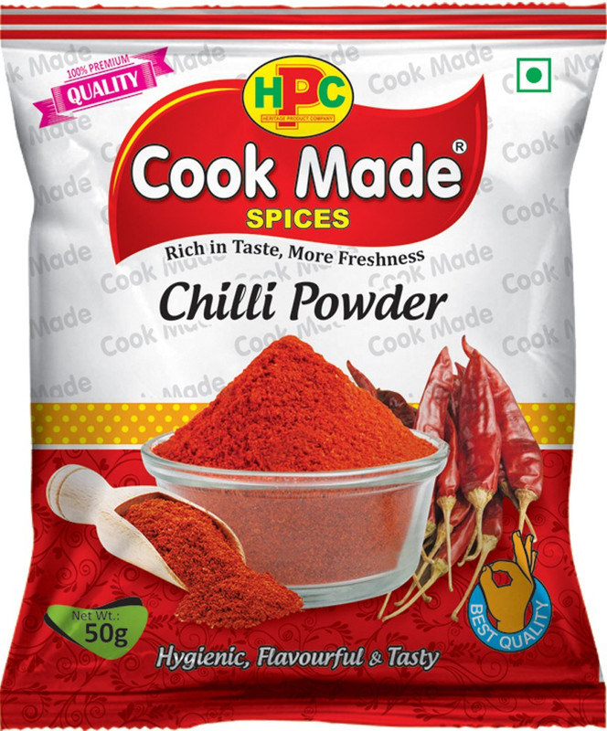 cook made Farm Fresh Original and Natural Red Chili Powder(10 x 5 g)