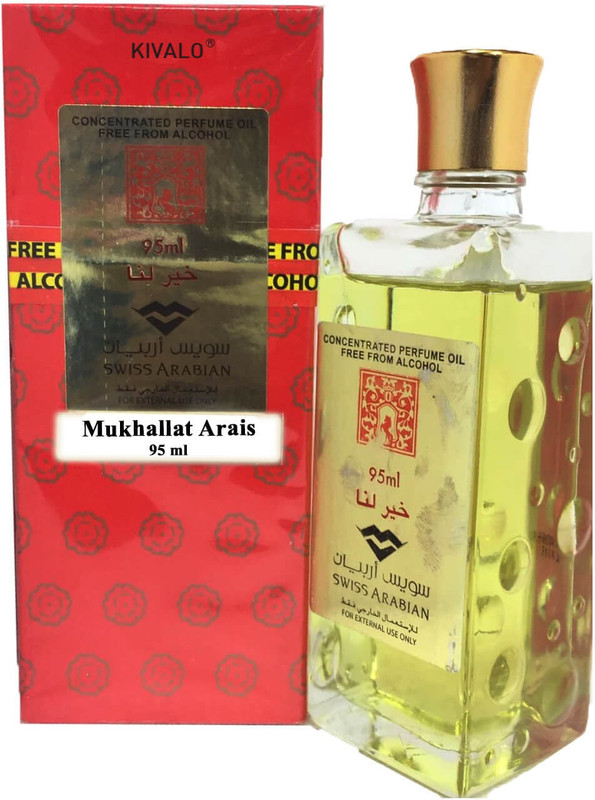 Kivalo Ⓡ Mukhallat Arais Fragrance Swiss Arabian Imported Pure Concentrated Attar - 95 ml Floral Attar(Floral)