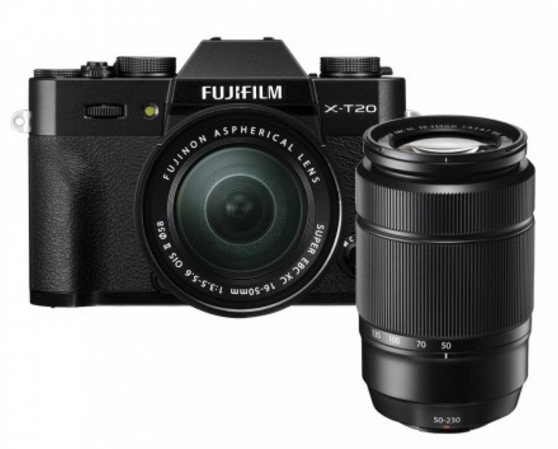 Fujifilm X-T20 with XC 16-50mmF3.5-5.6 OIS B CD and XC 50-230MMF4.5-6.7 OIS II Lens Mirrorless Camera Kit(Black)