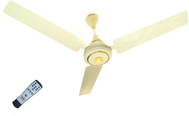 Maya Gabbar 1400 mm BLDC Motor with Remote 3 Blade Ceiling Fan(Ivory, Pack of 1)
