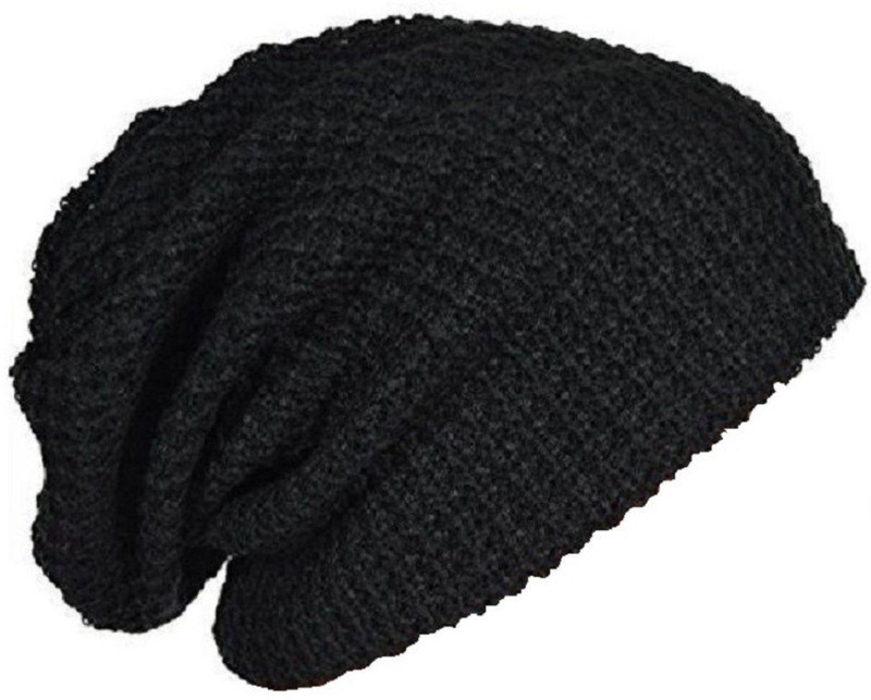 white tiger Solid Woolen Beanie Cap