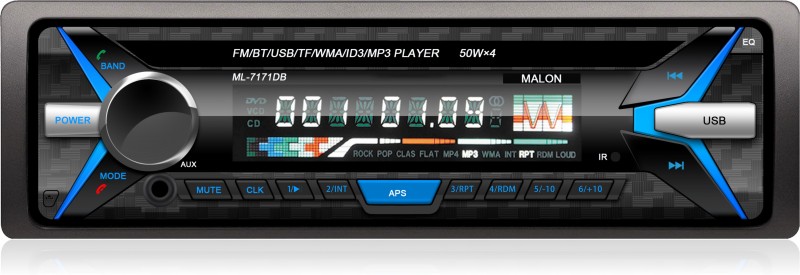 MALON CAR FM WITH BLUETOOTH FIXED PANEL Car Stereo(Single Din)
