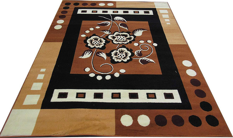 ri carpets Brown Acrylic Carpet(152  X 213)