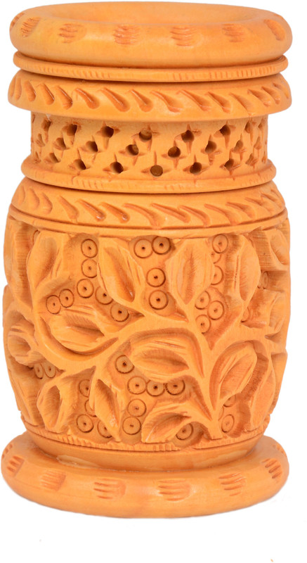 topmost 1 Compartments wooden wooden antique pen pencil holder(wooden light braun)