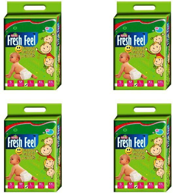 Fresh Feel Pant Diaper - L(68 Pieces)