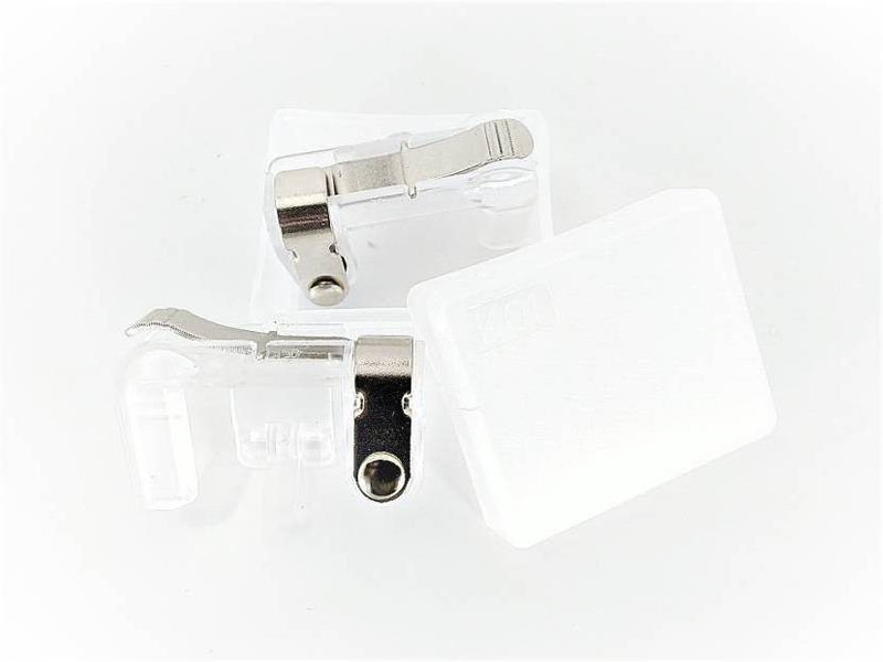 ewave PUBG Transparent Metal Trigger K01 : Sensitive Shoot/Aim Buttons R1 L1 Trigger  Gaming Accessory Kit(Transparet, For iOS, Android)