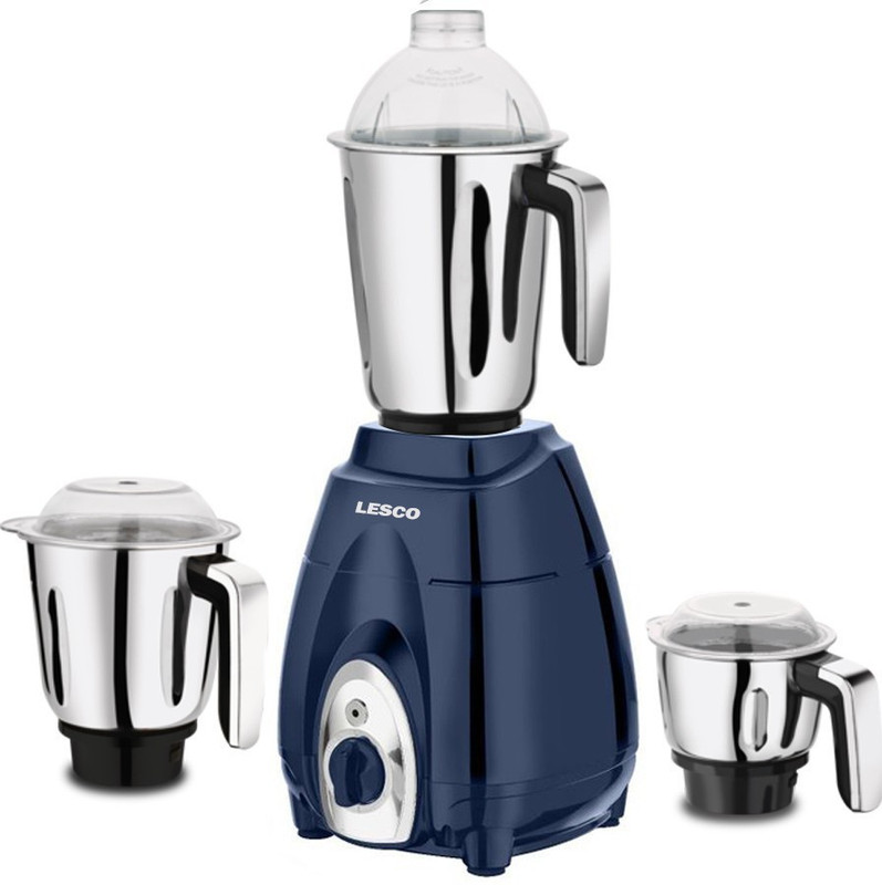 LESCO CHROME SAPPHIRE 1000 W Mixer Grinder(Navy Blue, 3 Jars)