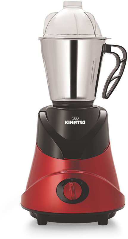 Kimatsu Galaxy Mixer Grinder with 3 food grade stainless steel jars and a pure copper motor 550 Mixer Grinder(Red, 3 Jars)