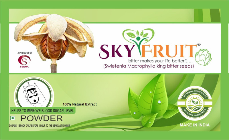 SKYFRUIT POWDER - A NATURAL WAY TO CONTROL DIABETES) OF (50 GRAMS X 5 PKTS) 250 GRAMS Assorted Fruit(5 x 50 g)
