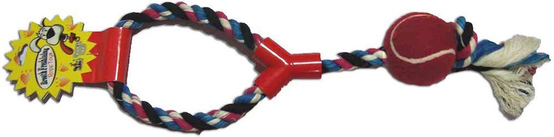 Super Dog Cotton Pull Toy With Ball Cotton Tug Toy For Dog