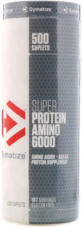 Dymatize Super Protein Amino 6000 (500 Caplets) EAA (Essential Amino Acids)(500 No, Unflavored)