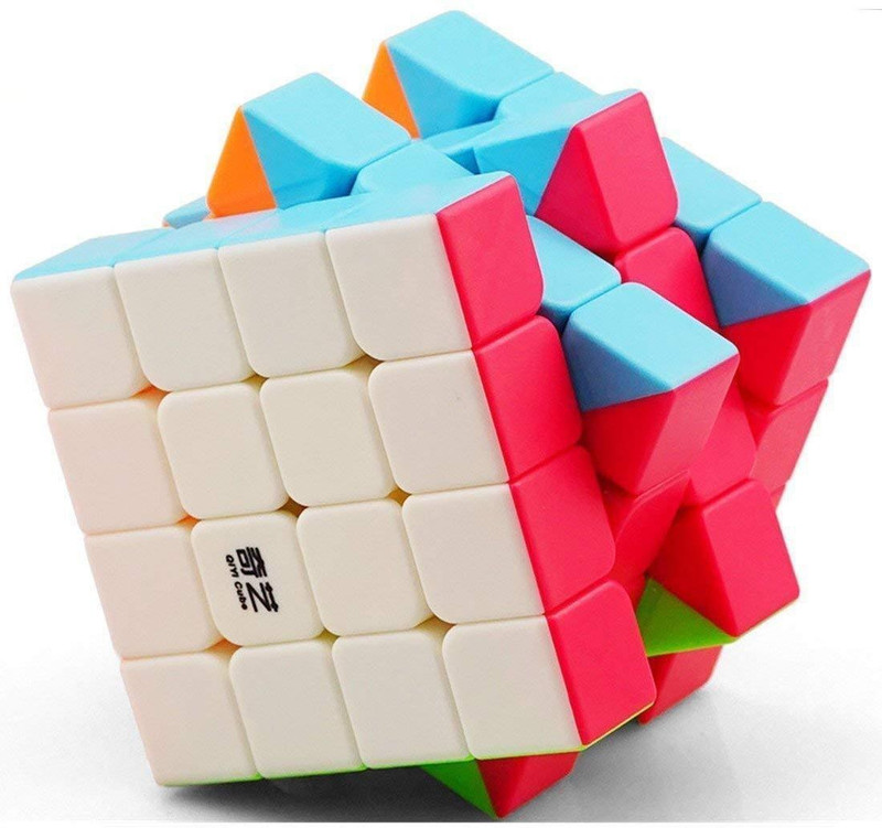 munchkin land 4 X 4 X 4 Qiyi Qiyuan Sticker Less Magic Speed Cube(1 Pieces)