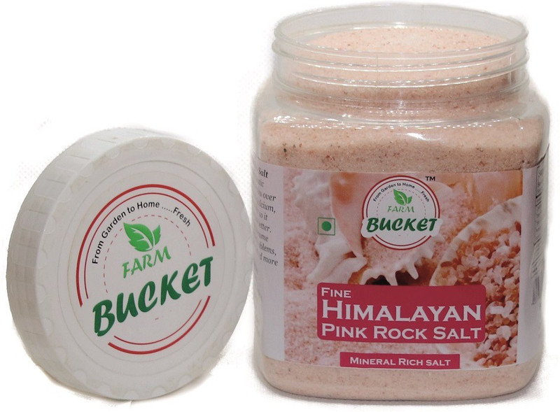 farm bucket Himalayan Pink Rock Salt 900 gm Himalayan Pink Salt(900 g)