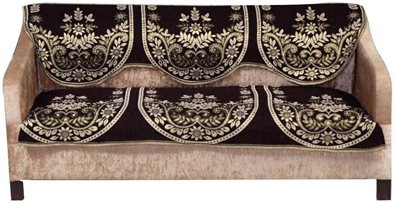 manvicreations Cotton Sofa Cover(Multicolor Pack of 2)
