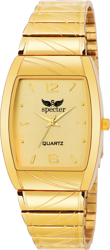 specter gold plating orignal profesional casual boys med c2 Golden Analog Watch  - For Men