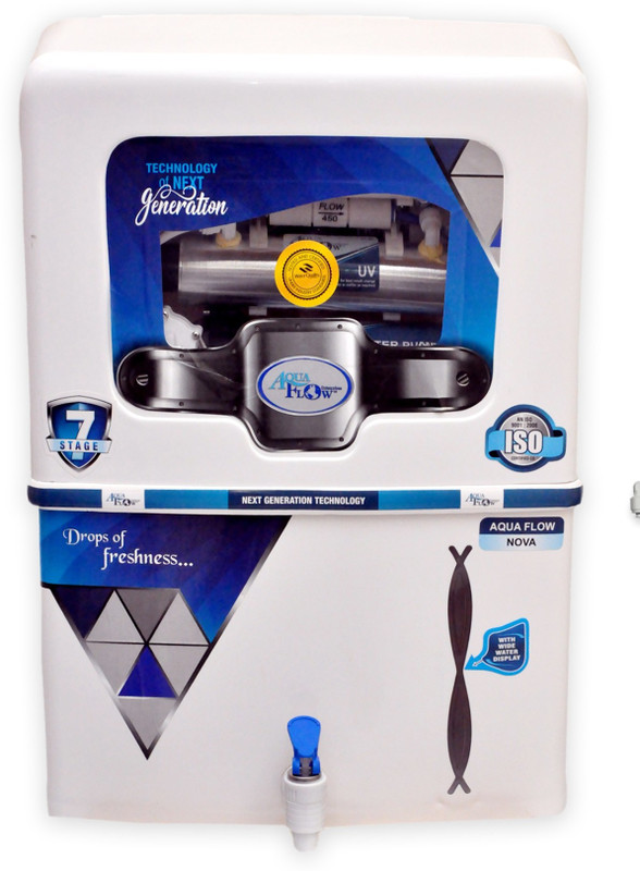 AQUA FLOW ENTERPRISES Aquaflow Nova 75 L RO + UV + UF + TDS Water Purifier(White)