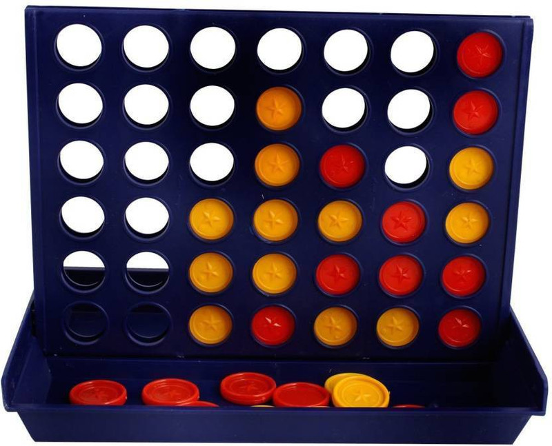 vaibhav traders Connect 4 in A Row 4 in A Line Compact Board Game (1 Pieces) Board Game